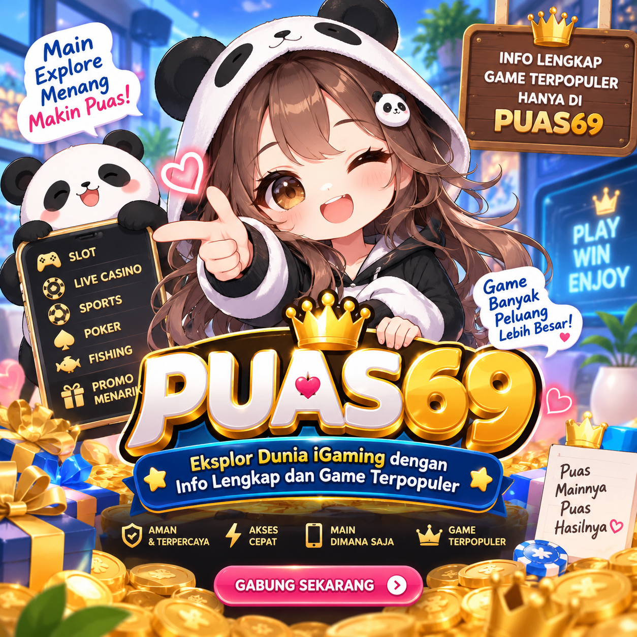 PUAS69 + Eksplor Dunia iGaming dengan Info Lengkap dan Game Terpopuler